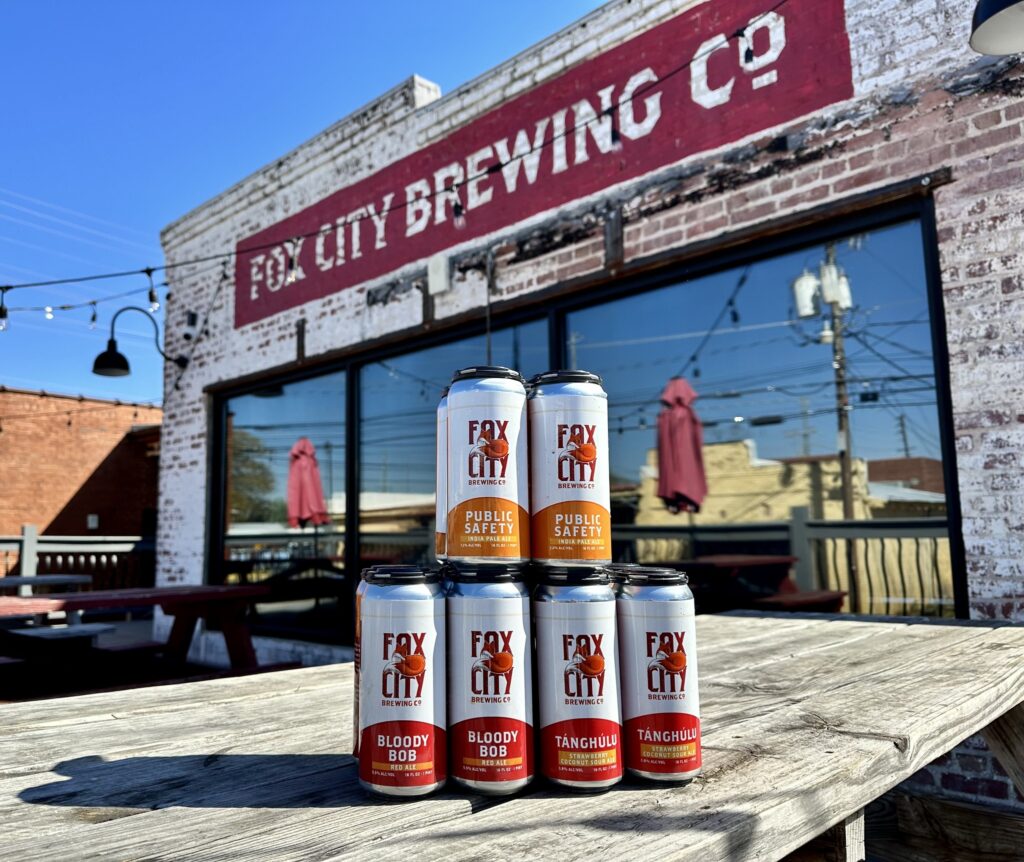 Fox City Brewery and cans