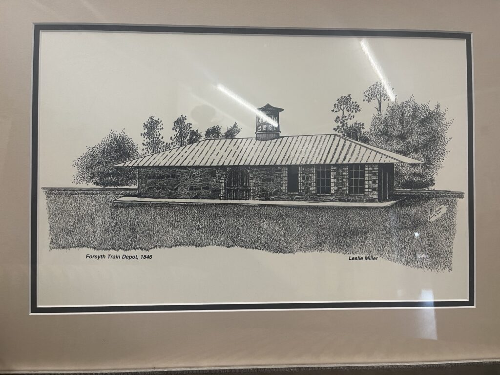 historic conley building drawing by Leslie MIller