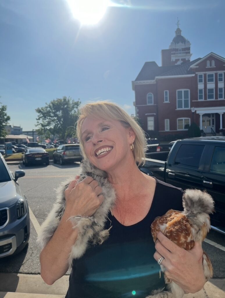 Ms Happy with her chicks