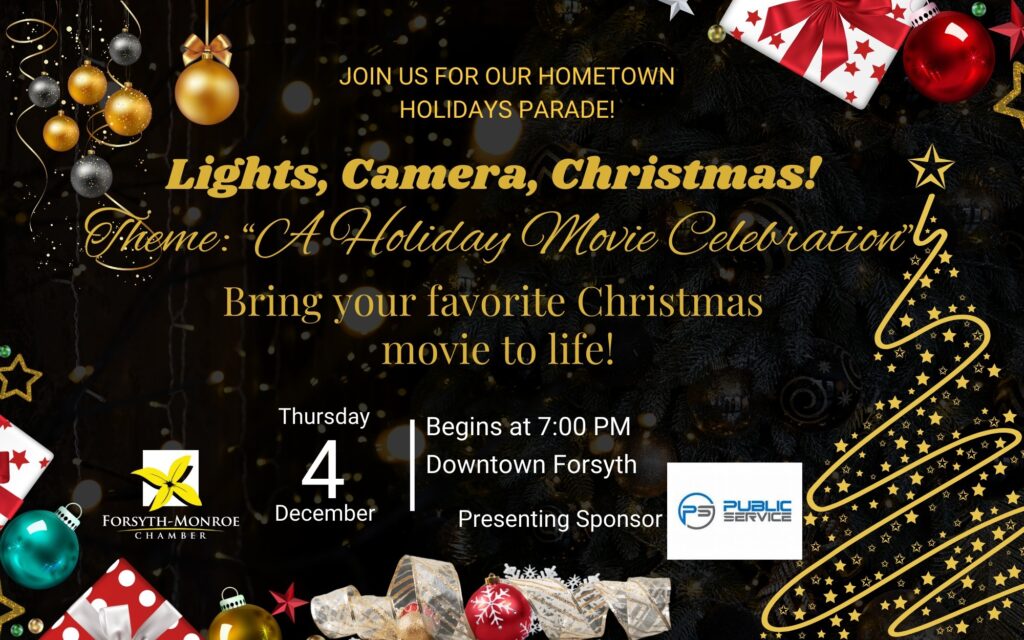 Flyer for Forsyth Christmas Parade 