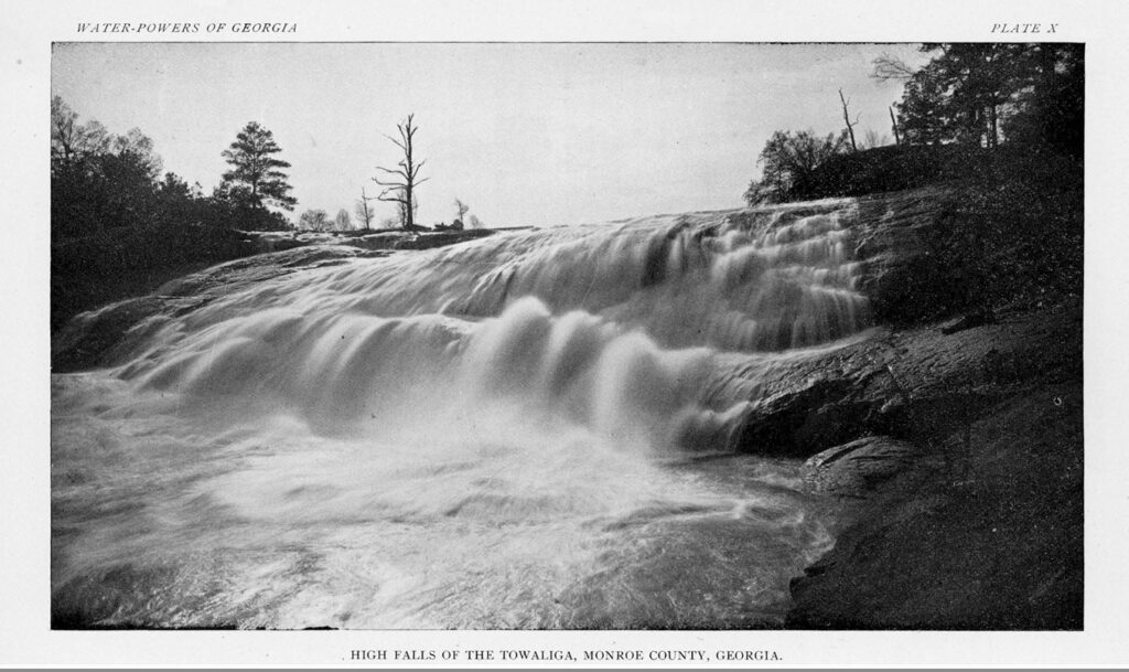 Image of High Falls of the Towaliga in Monroe County, Georgia 